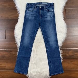 AG The Jodi Crop High Rise Slim Flare Crop Jeans